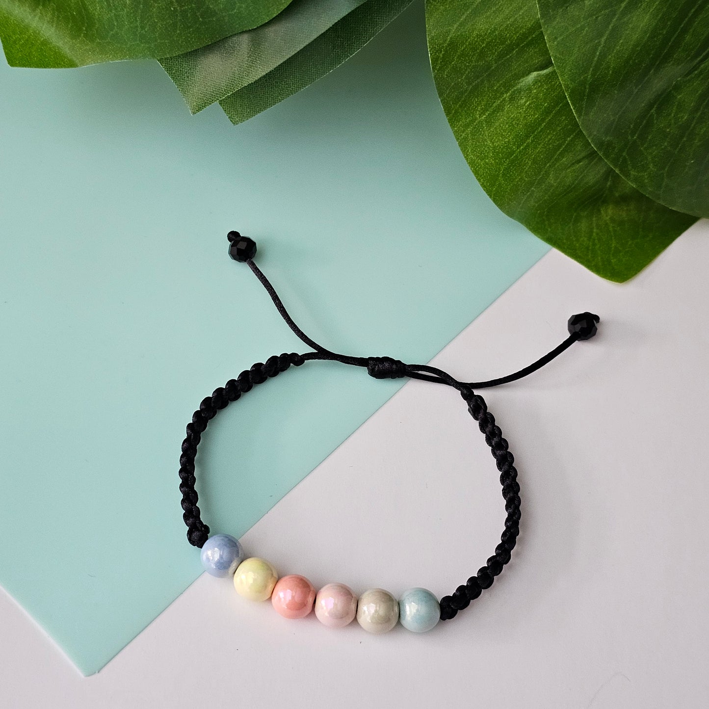 Rainbow Macrame Bracelet